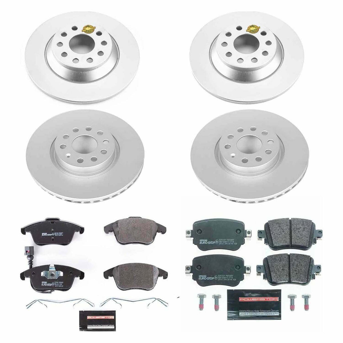 Power Stop 16-18 Audi Q3 Front & Rear Euro-Stop Brake Kit - ESK7537