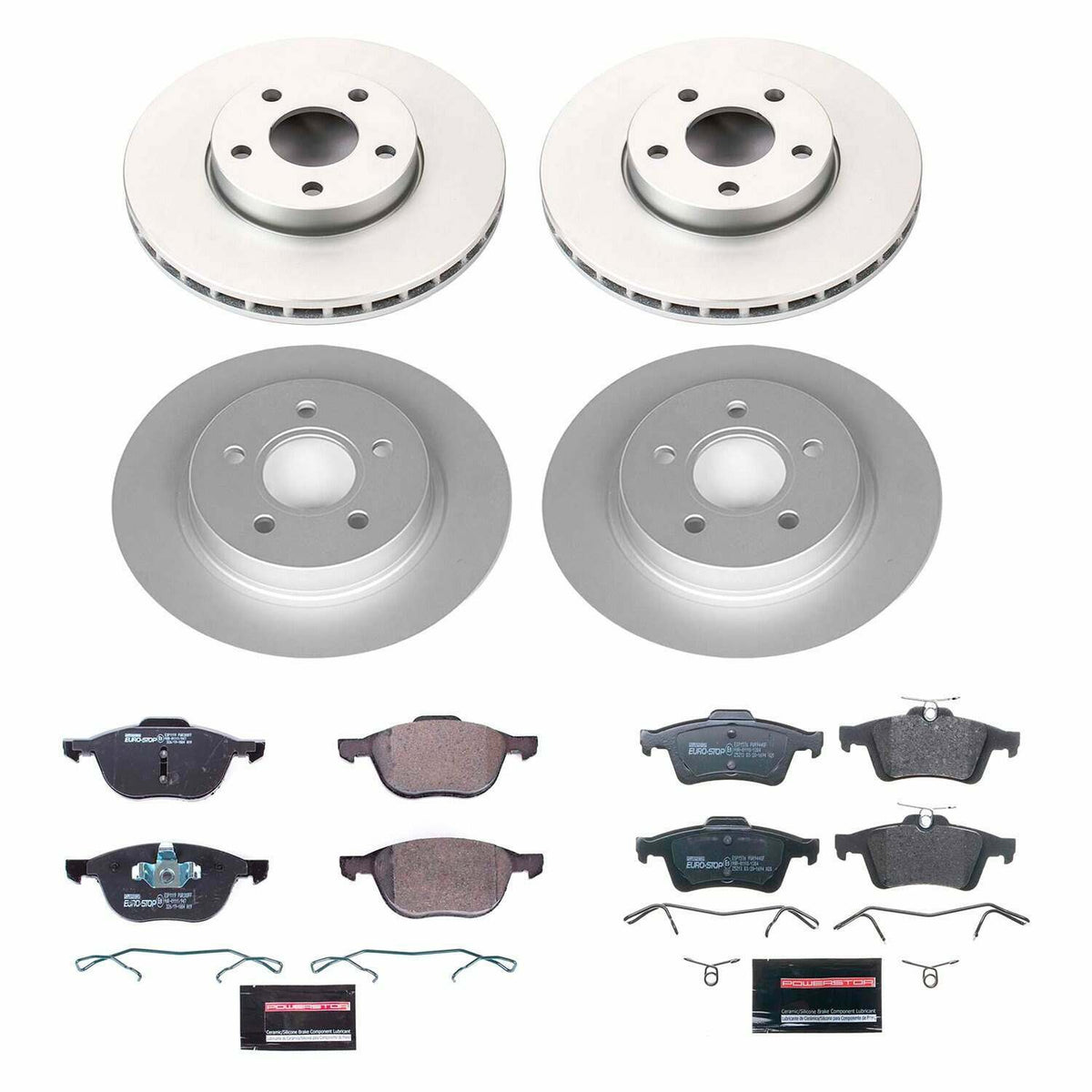 Power Stop 12-13 Volvo C30 Front & Rear Euro-Stop Brake Kit - ESK7635