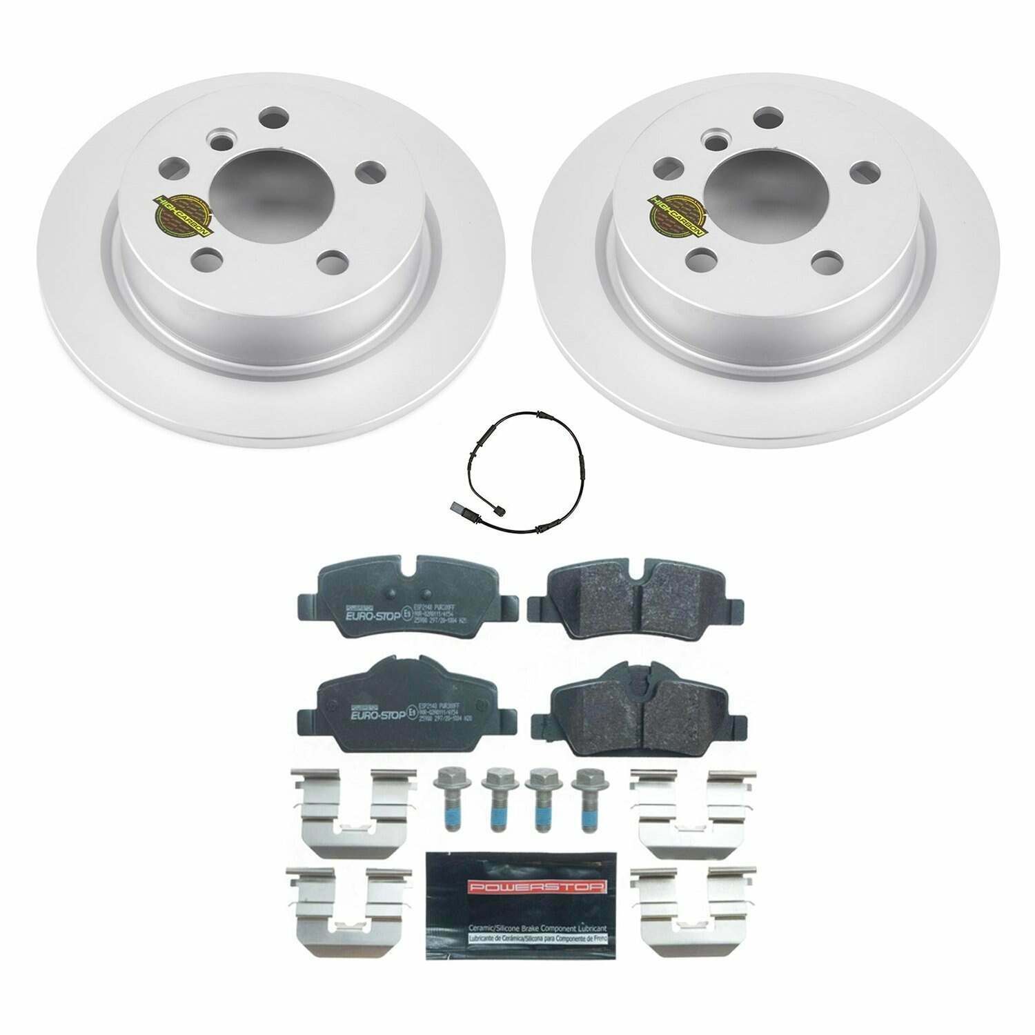 Power Stop 14-19 Mini Cooper Rear Euro-Stop Brake Kit - ESK7750