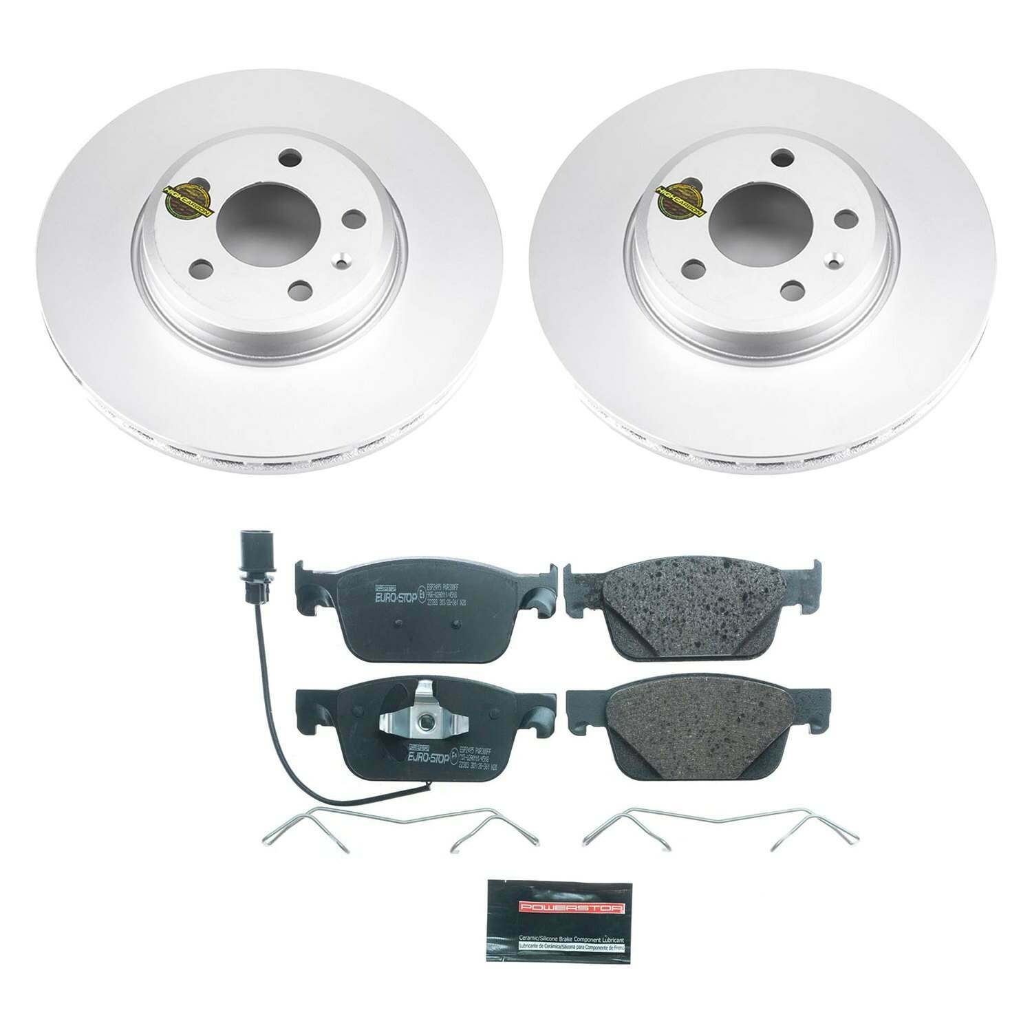 Power Stop 17-19 Audi A4 Front Euro-Stop Brake Kit - ESK7860