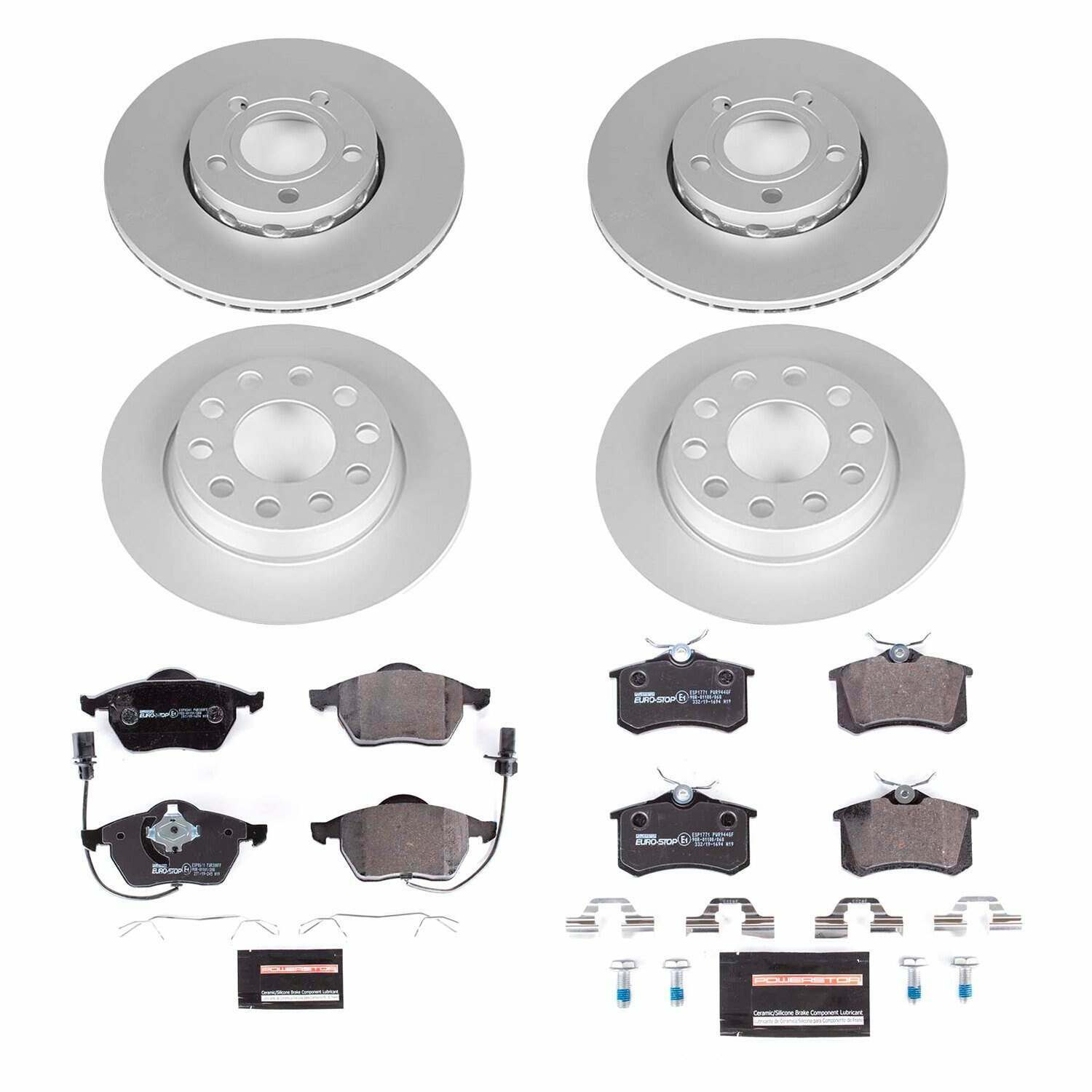 Power Stop 04-06 Audi A4 Quattro Front & Rear Euro-Stop Brake Kit - ESK7917