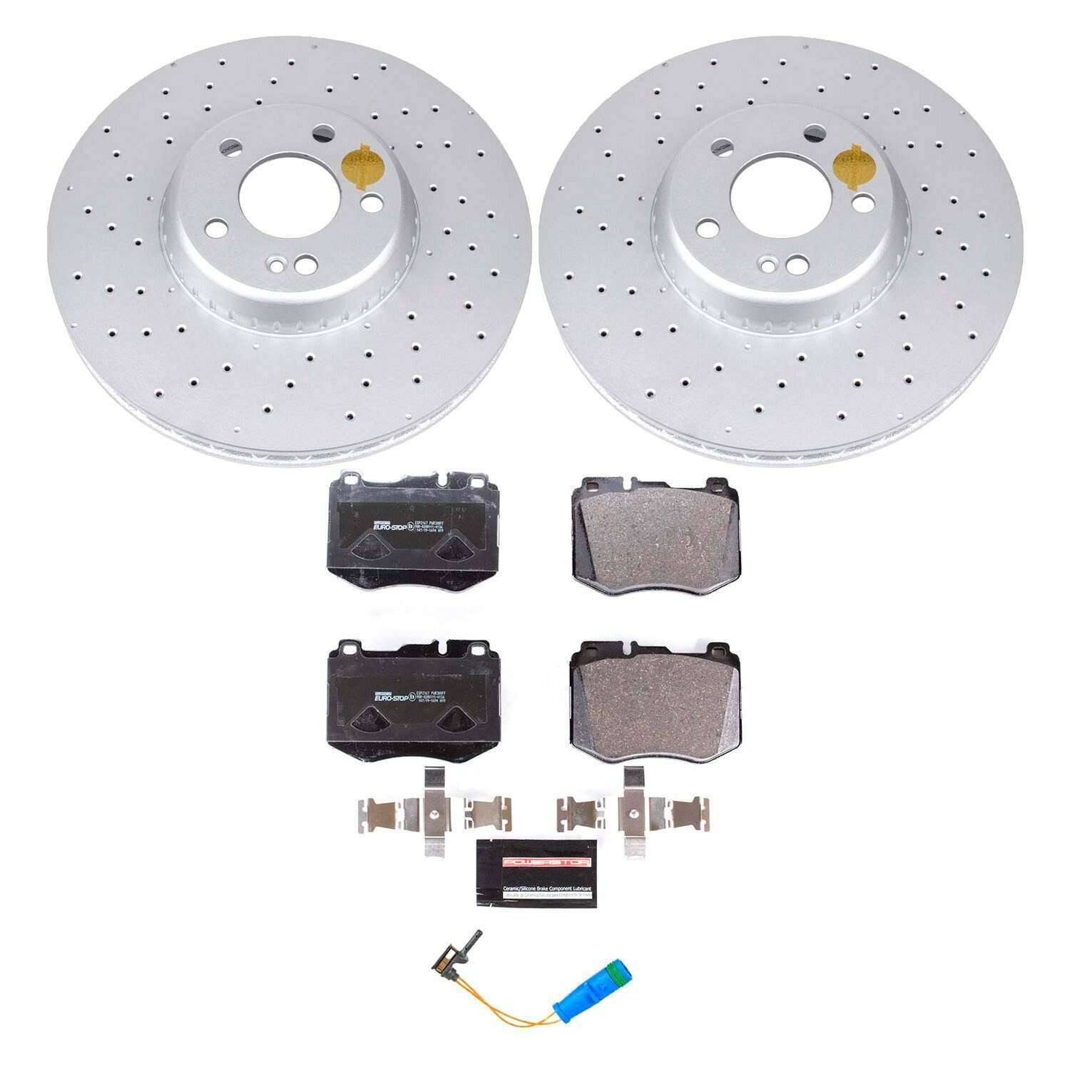 Power Stop 2018 Mercedes-Benz C350e Front Euro-Stop Brake Kit - ESK7969