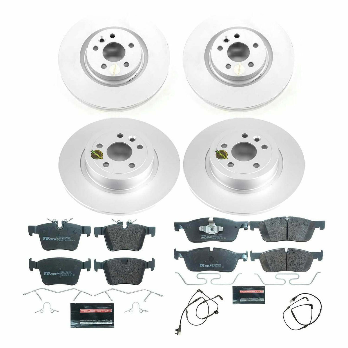 Power Stop 16-19 Land Rover Range Rover Evoque Front & Rear Euro-Stop Brake Kit - ESK7992