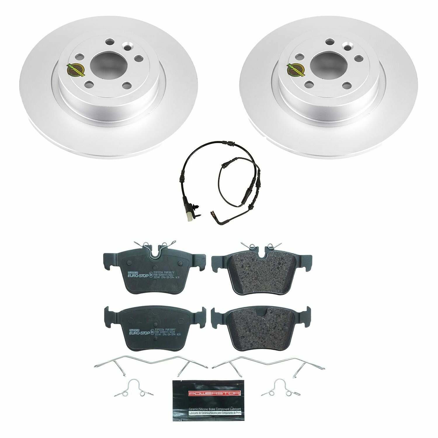 Power Stop 16-19 Land Rover Range Rover Evoque Rear Euro-Stop Brake Kit - ESK7994