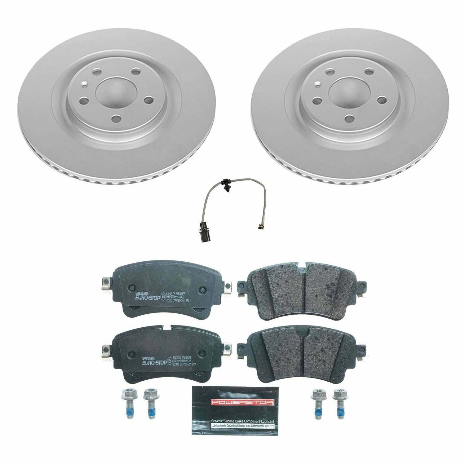 Power Stop 19-20 Audi A6 Quattro Rear Euro-Stop Brake Kit - ESK8043