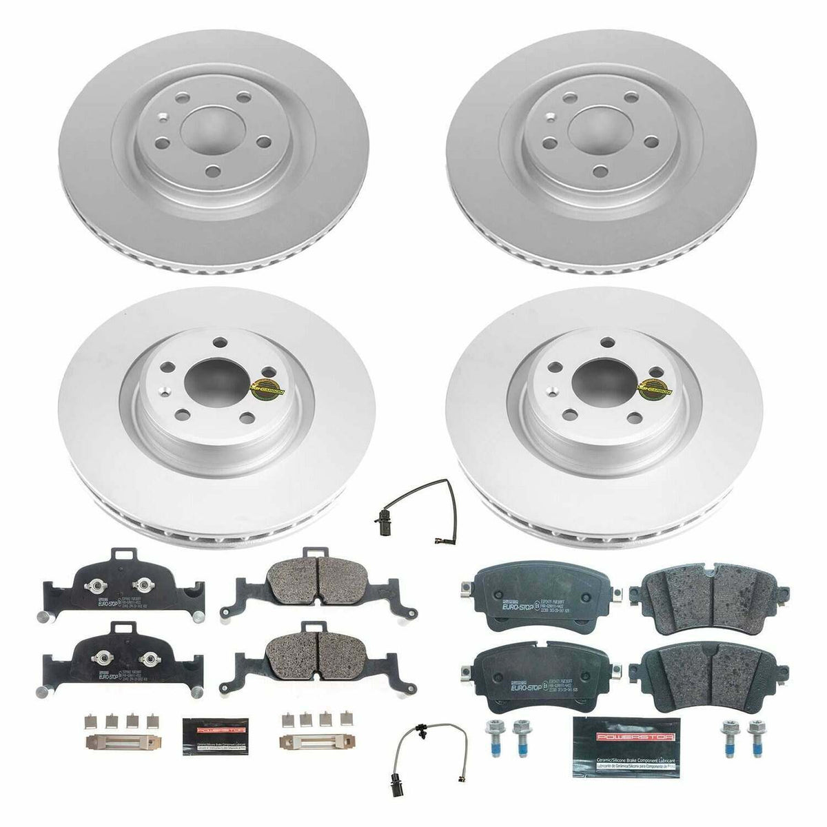 Power Stop 19-20 Audi A6 Quattro Front & Rear Euro-Stop Brake Kit - ESK8053