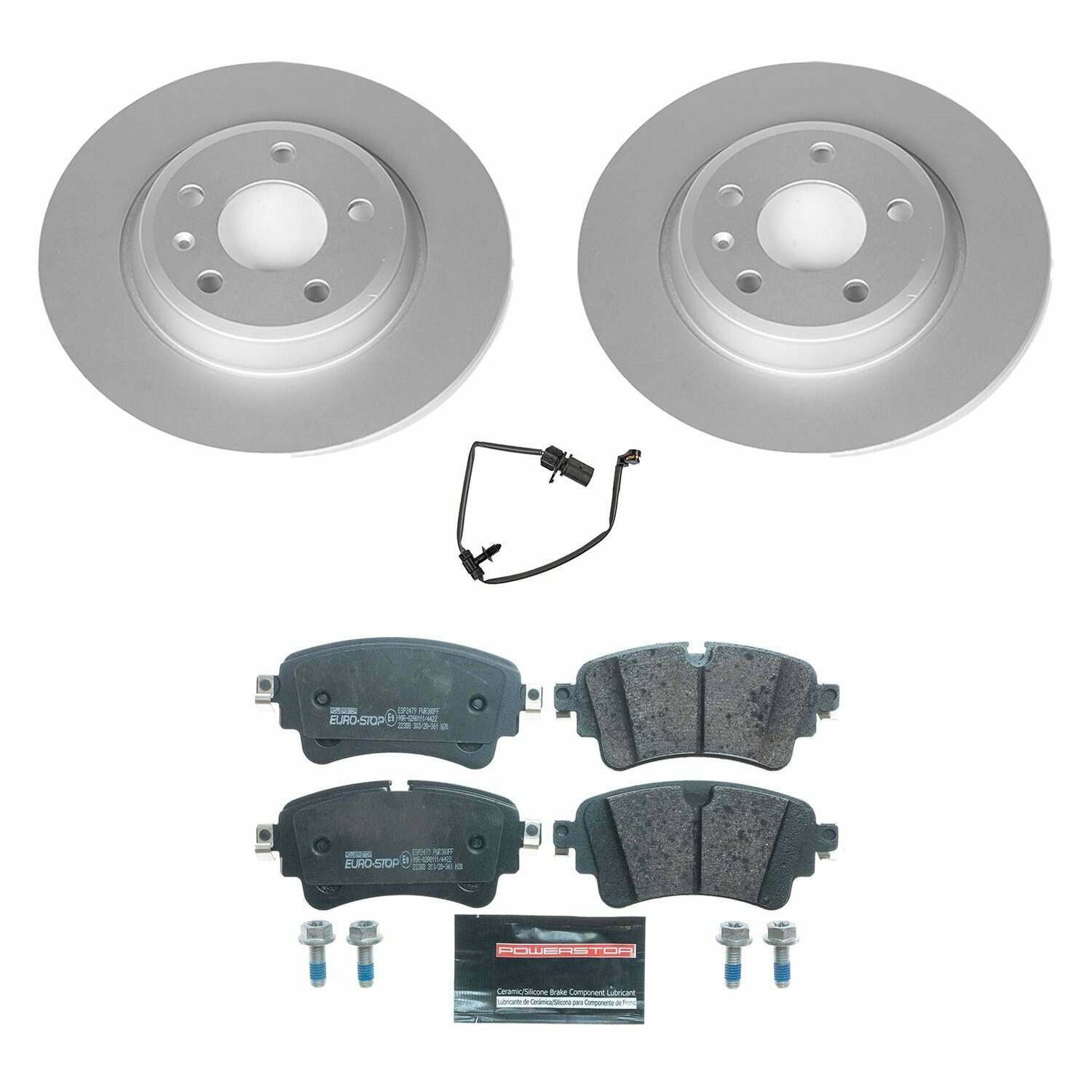 Power Stop 17-19 Audi A4 Rear Euro-Stop Brake Kit - ESK8091