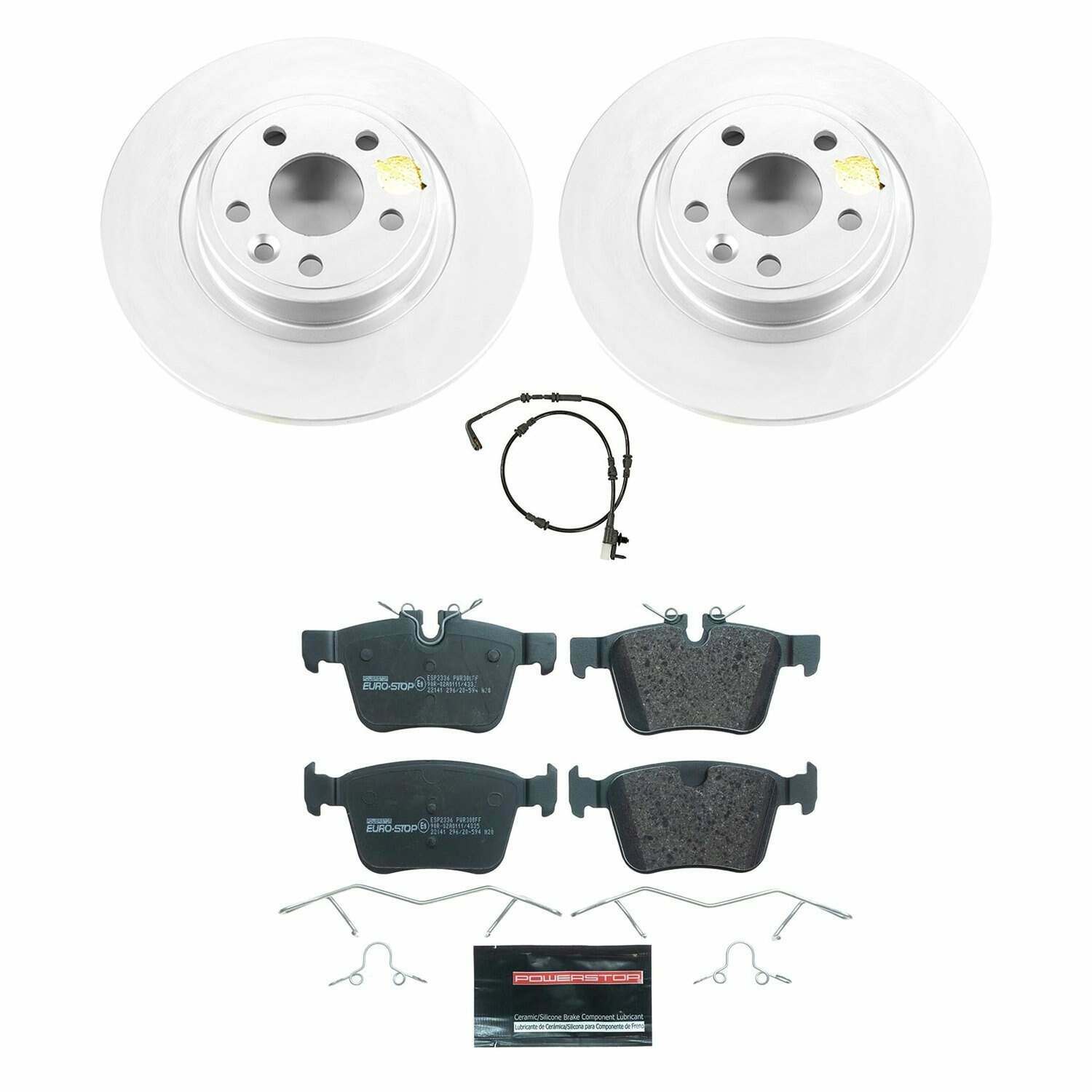 Power Stop 18-19 Jaguar E-Pace Rear Euro-Stop Brake Kit - ESK8109