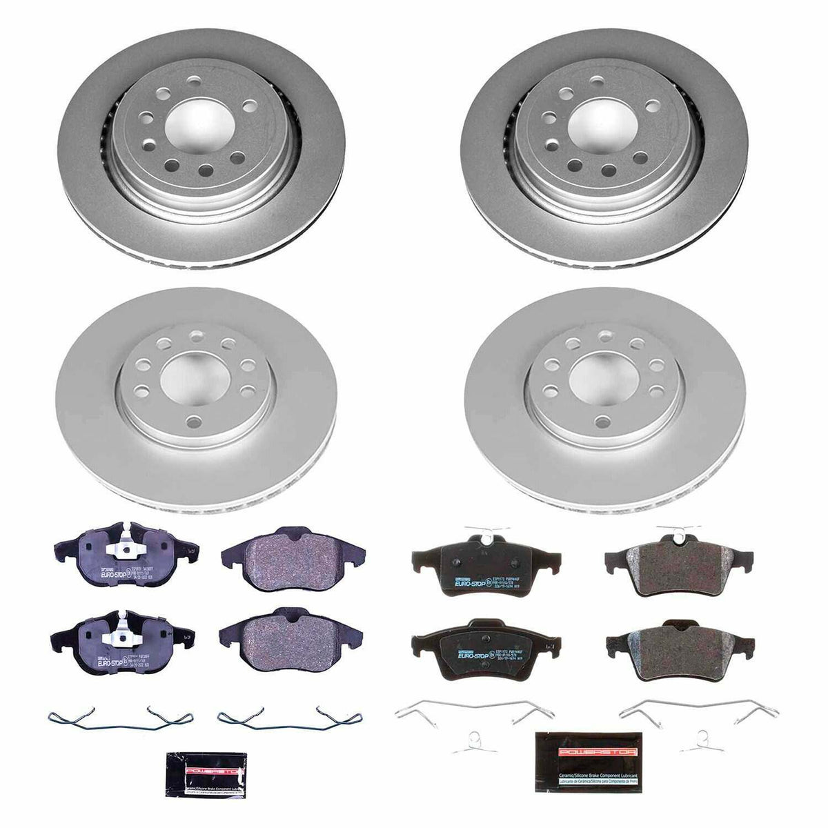 Power Stop 2008 Saab 9-3 Front & Rear Euro-Stop Brake Kit - ESK8156