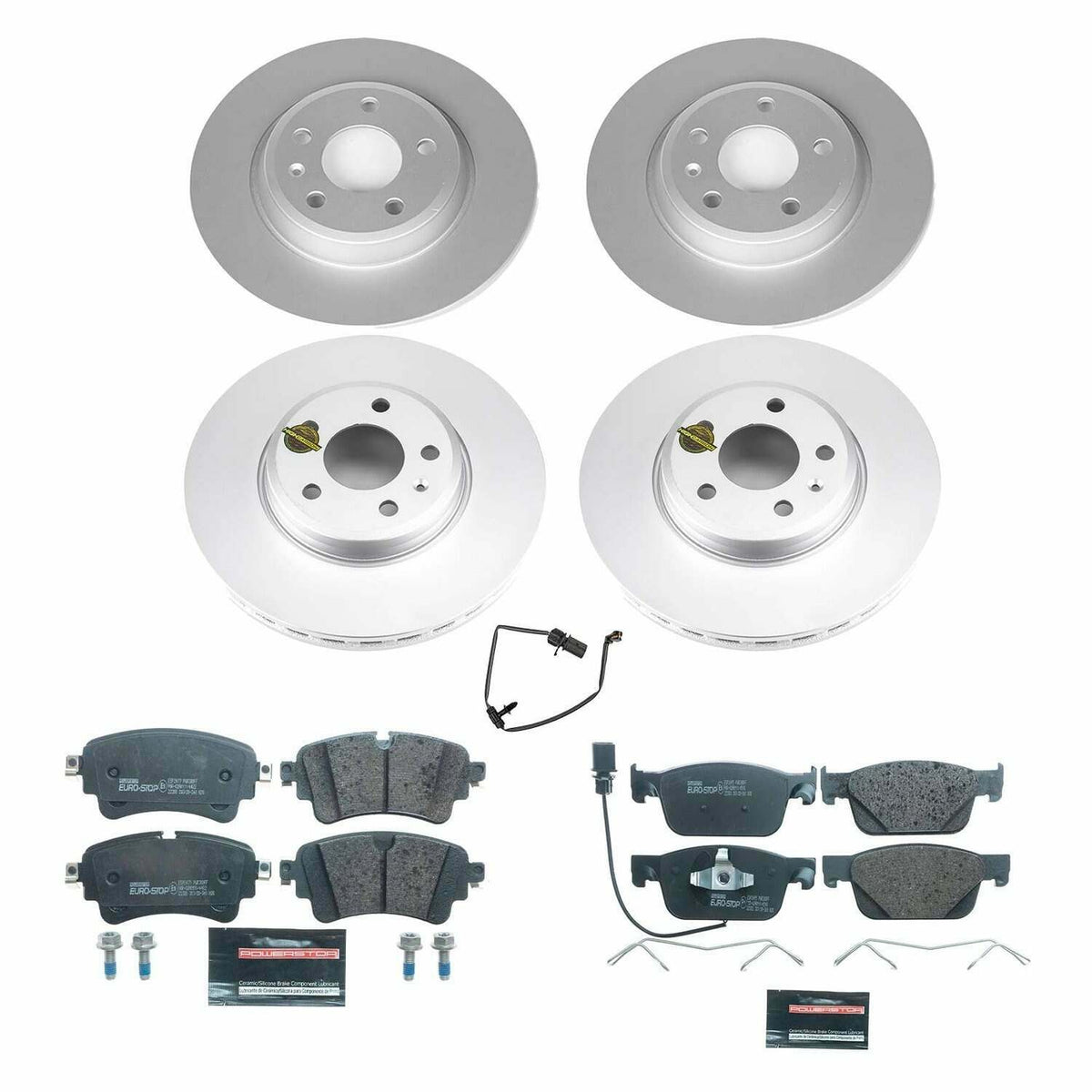 Power Stop 17-19 Audi A4 Front & Rear Euro-Stop Brake Kit - ESK8197