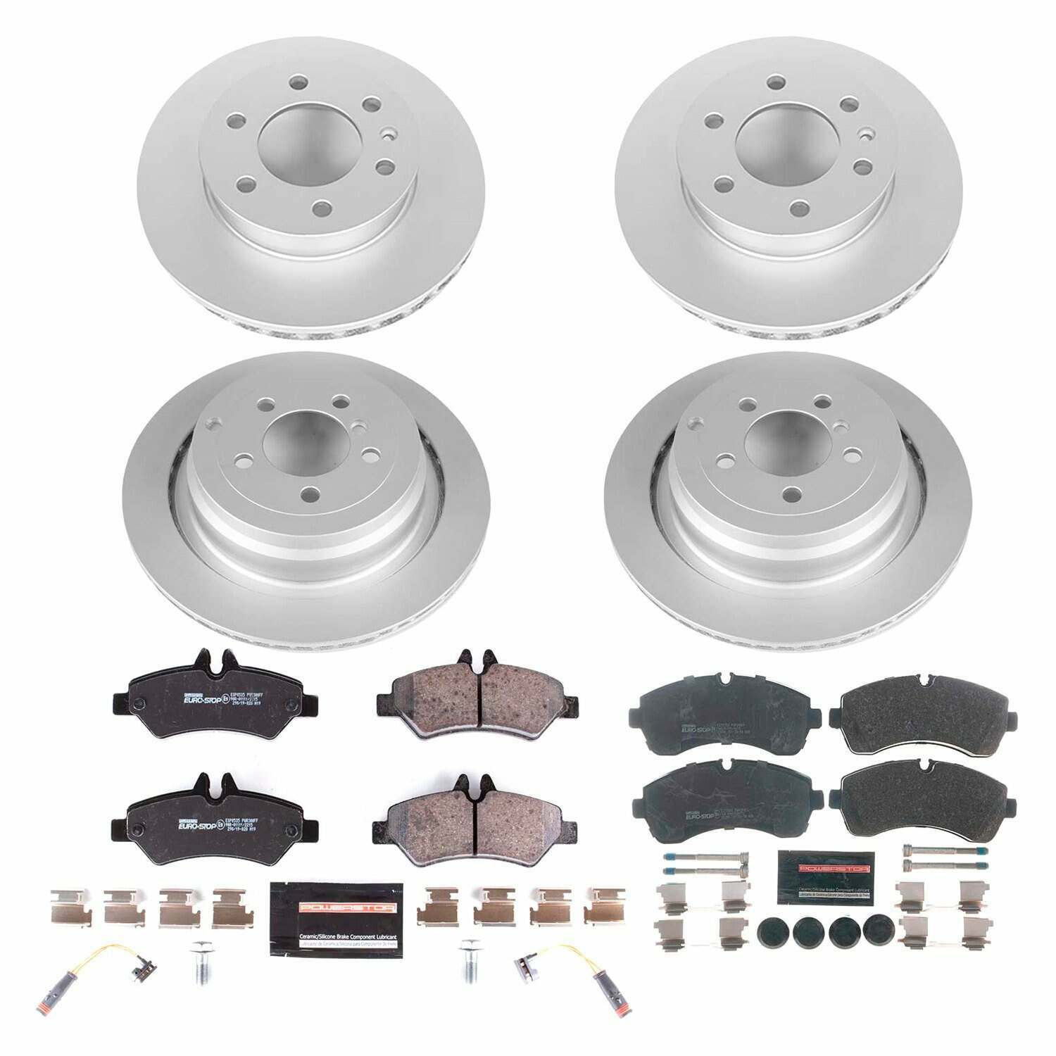 Power Stop 10-18 Freightliner Sprinter 3500 Front & Rear Euro-Stop Brake Kit - ESK8342