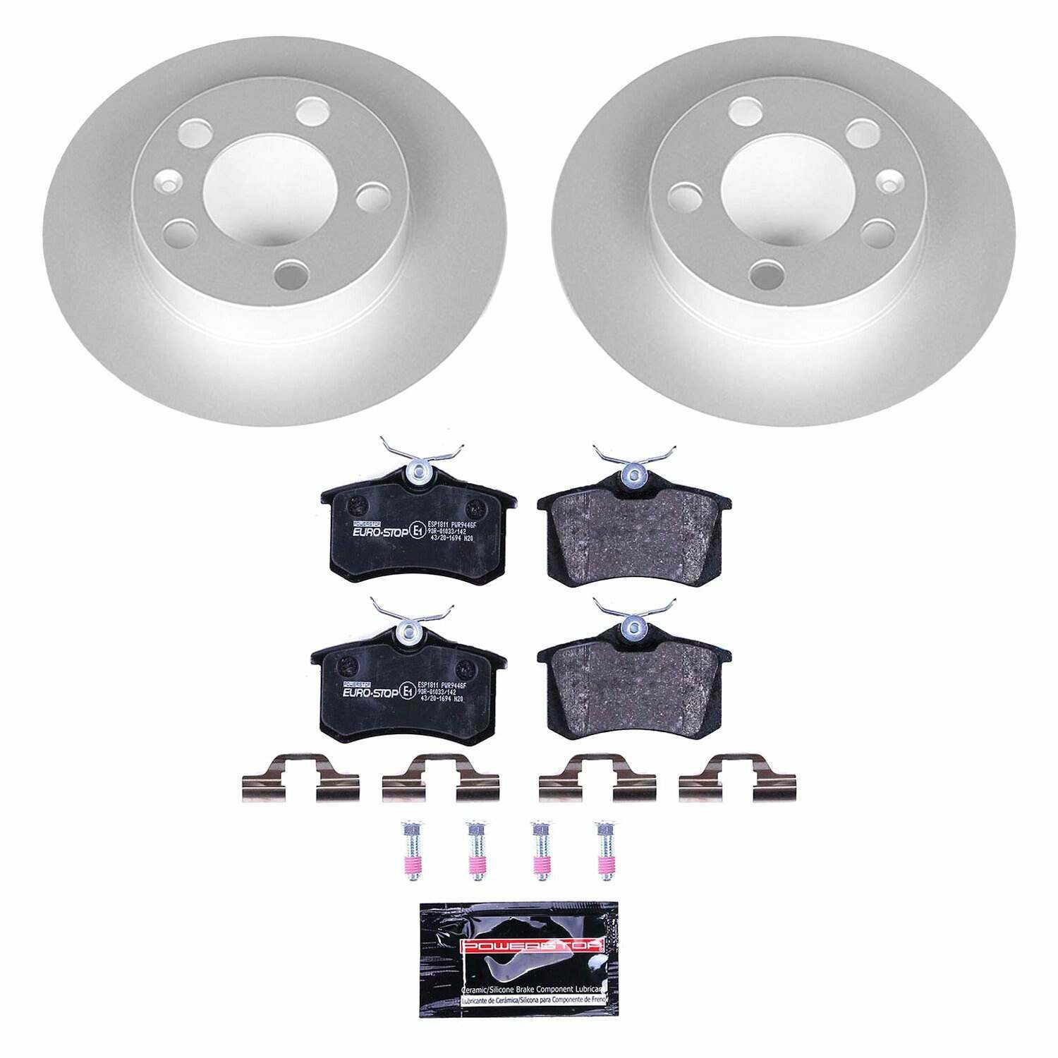 Power Stop 99-06 Audi TT Rear Euro-Stop Brake Kit - ESK848