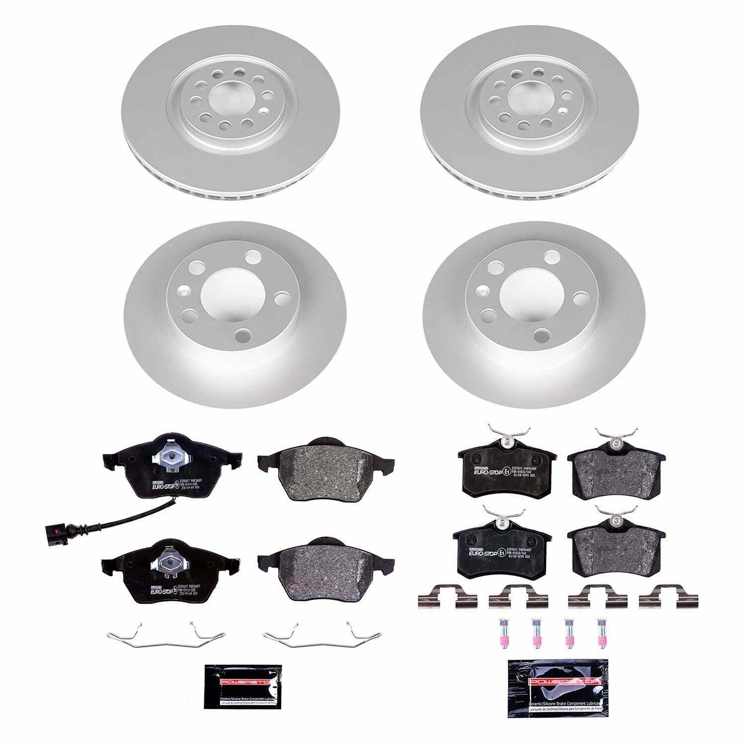 Power Stop 99-06 Audi TT Front & Rear Euro-Stop Brake Kit - ESK915