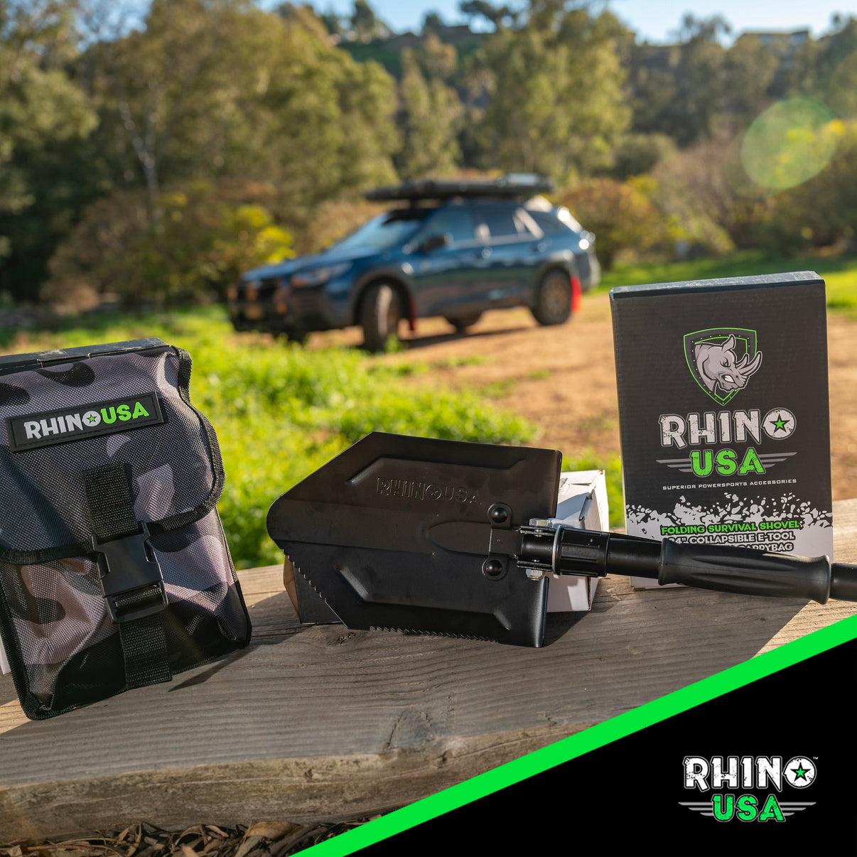 Rhino USA Rhino Usa Straight Handle Recovery Shovel W/Pick - RNO-ETOOL-3