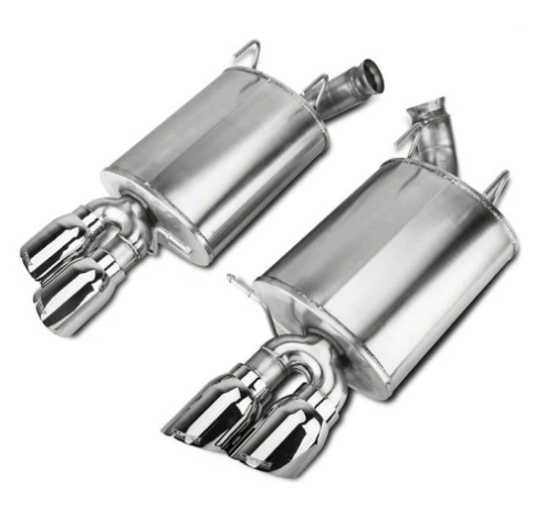 Corsa Performance 14317-4 Quad Tip Xtreme Axle Back Exhaust System with Polished Tips (2011-2014 5.0L Mustang GT / 2013-2014 5.8L Shelby GT500)
