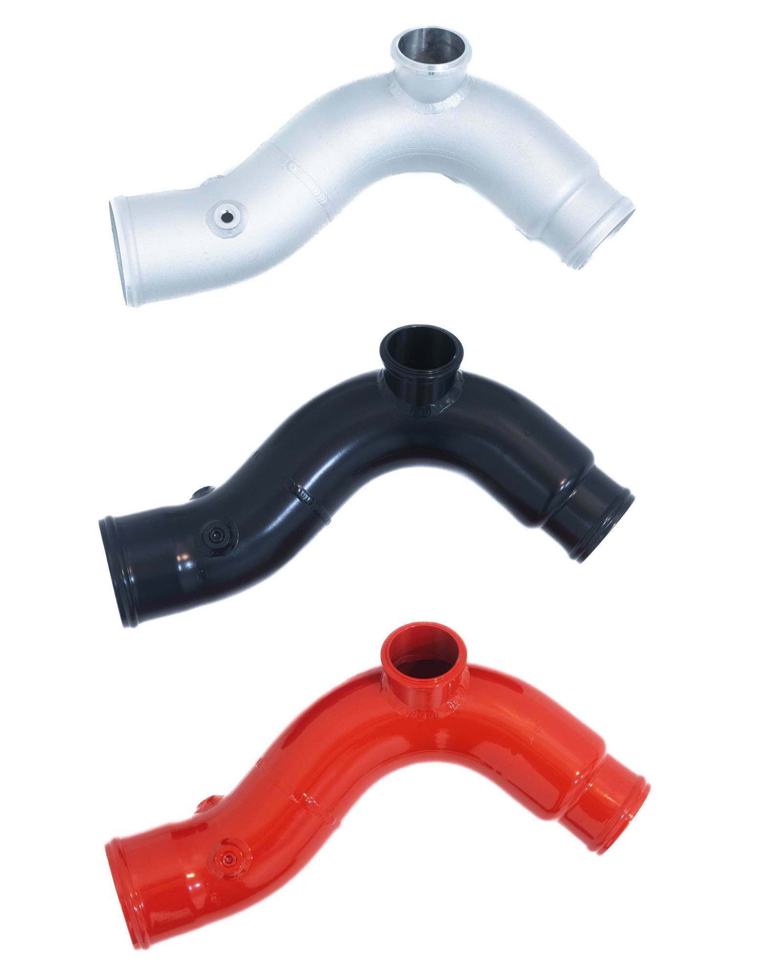 CP-E METHCharge Cold Side Aluminum Charge Pipe - Satin Black (2020-2024 Explorer ST) - FDMC00008B