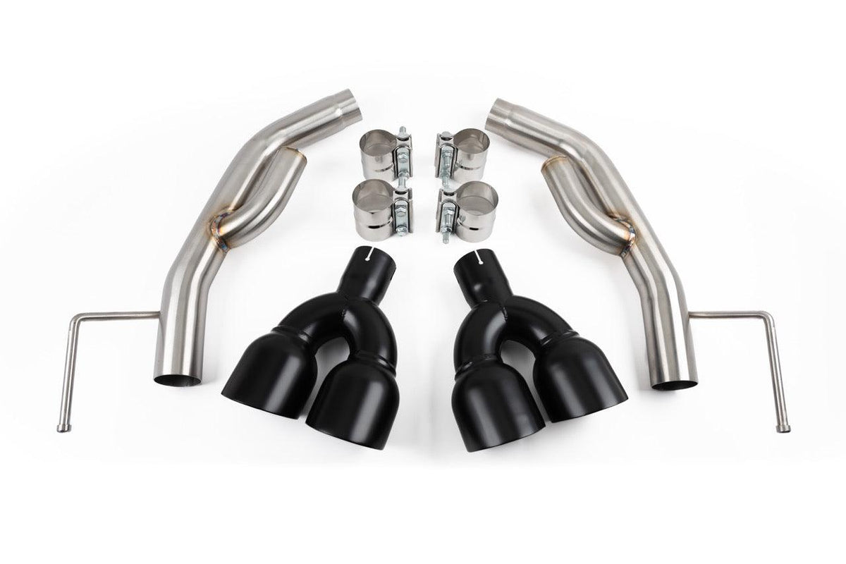 SPE Motorsport Axle Back Exhaust - Black Tips (2020-2025 Explorer ST) - SPE-E300102