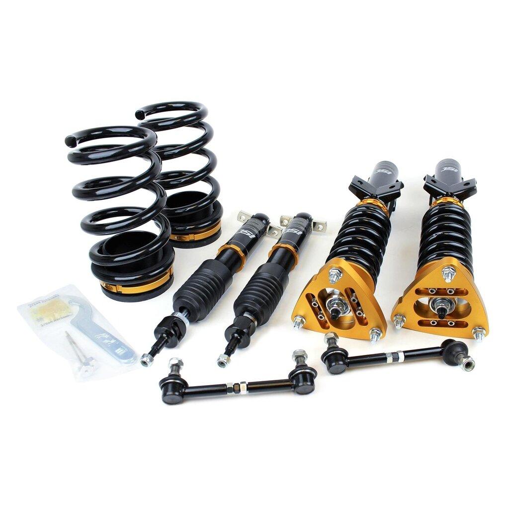 ISC Suspension F026B-T - 0"-3" x 0"-3" N1 Basic Track and Race Series Front and Rear Lowering Coilover Kit (2015-2023 Mustang / GT350)