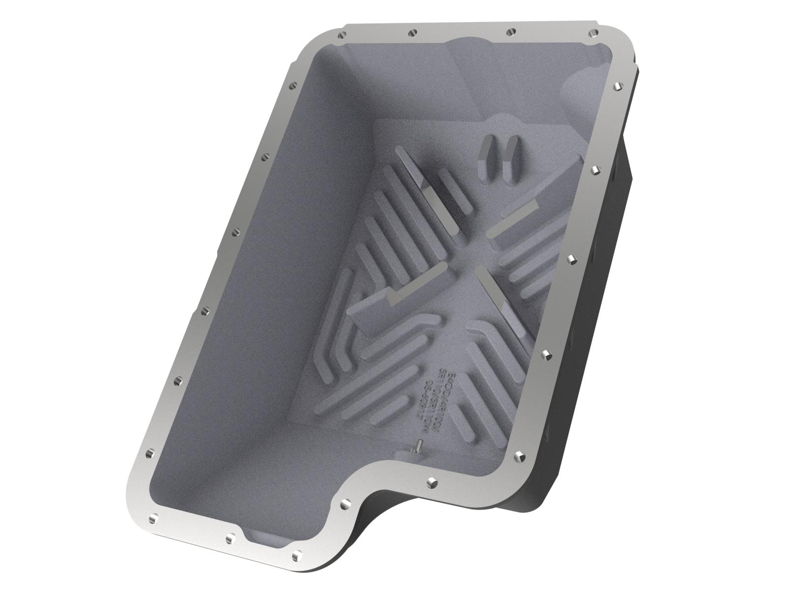 aFe POWER Transmission Pan Black w/ Machined Fins - 46-70122-1