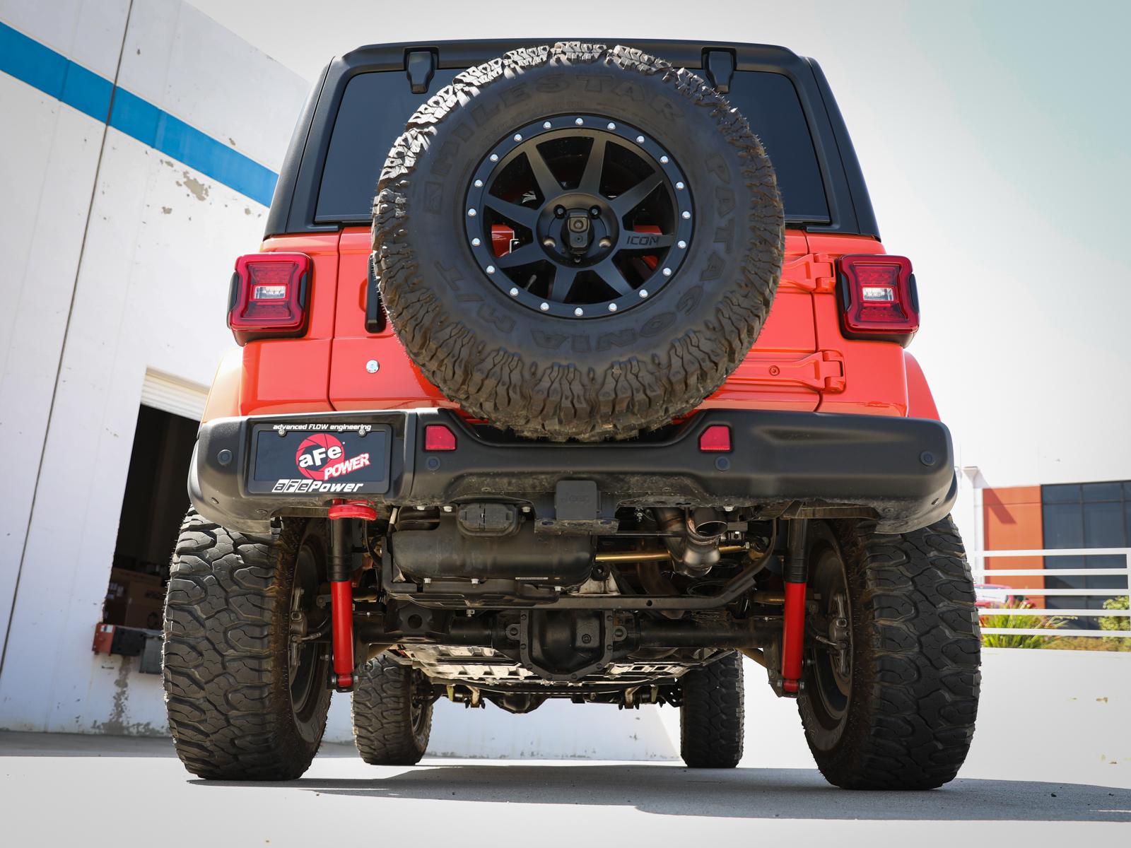 AFE Large Bore-HD 3 IN 304 Stainless Steel DPF-Back Hi-Tuck Exhaust System (Jeep Wrangler (JL) 2020 V6-3.0L (td)) - 49-38091