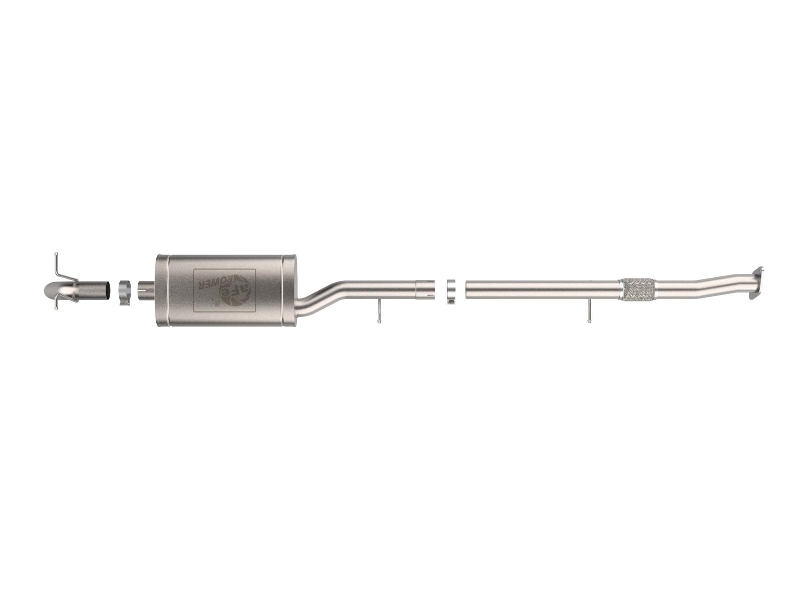 AFE ROCK BASHER 3 IN 409 Stainless Steel Cat-Back Hi-Tuck Exhaust System (2023-2025 Colorado , Canyon) - 49-44148