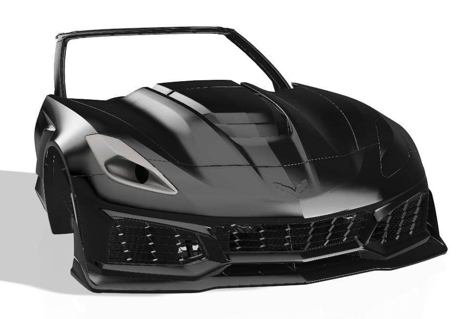 Lenz Composites ABS Headlight Intake Duct (2014-2019 Corvette C7)