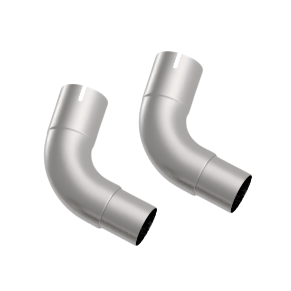 Kooks PAIR of 3" x 2-3/4" SS Connection Adapters. Fits 2020-2022 Mustang GT500 5.2L - 11563000-2