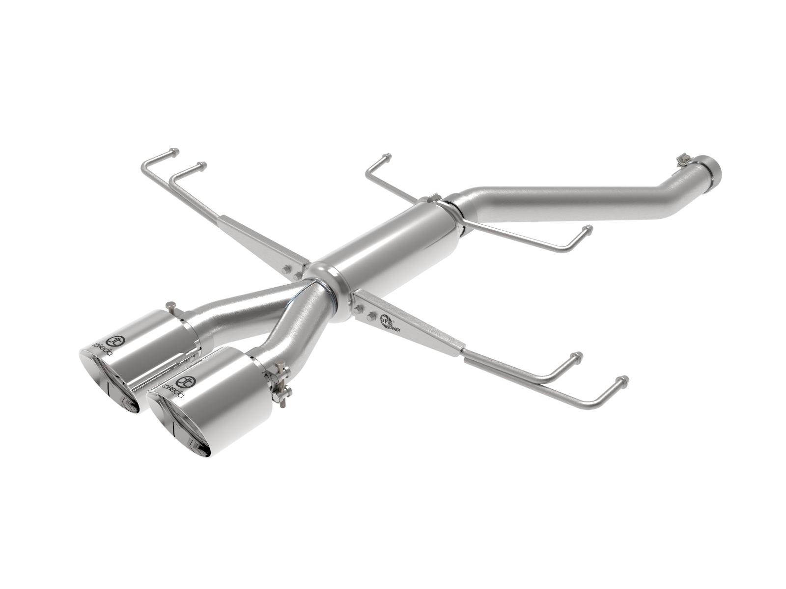 AFE Axle-Back Exhaust System (2017-2019 Honda Civic Type R L4-2.0L (t)) - 49-36626-P