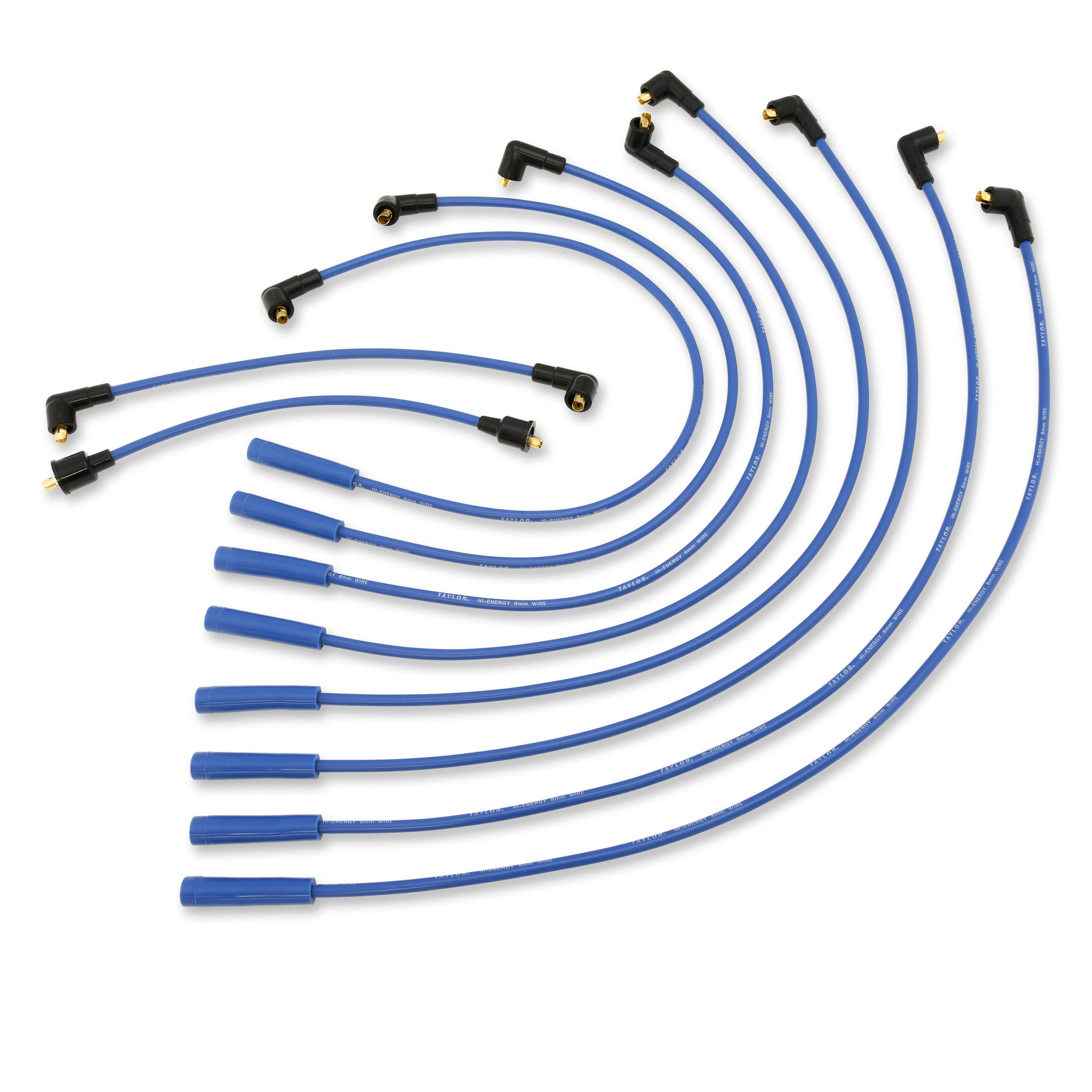 TAYLOR CABLE High Energy RC custom 8 cyl blue - 64652