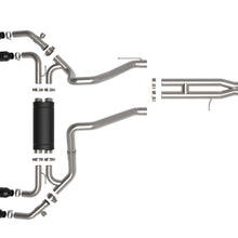 aFe Vulcan Series 2.5" to 3" 304 Stainless Steel Cat-Back Exhaust system w/ Black Tips (2021-2022 Jeep Wrangler 392 V8-6.4L) - 49-38098-B