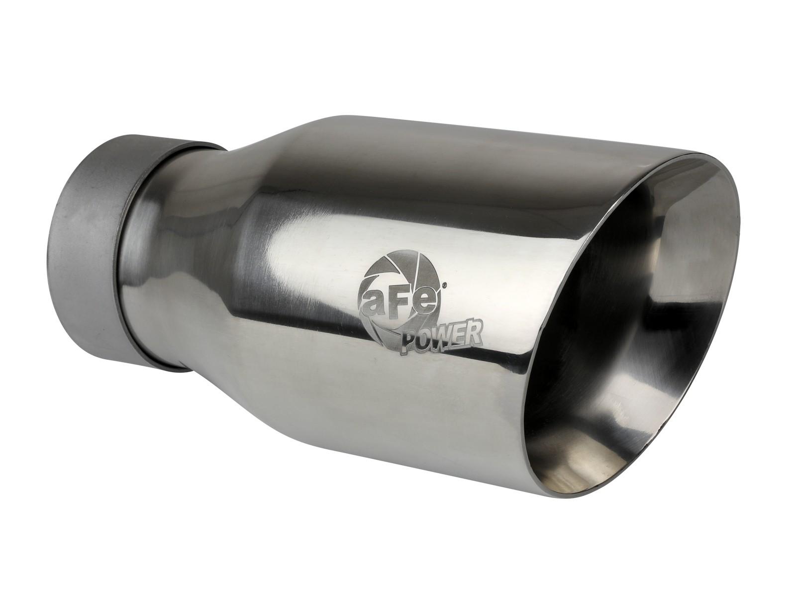 AFE Large Bore-HD 3 IN 304 Stainless Steel DPF-Back Exhaust System w/Polished Tip (Jeep Wrangler (JL) 2020 V6-3.0L (td)) - 49-38092-P