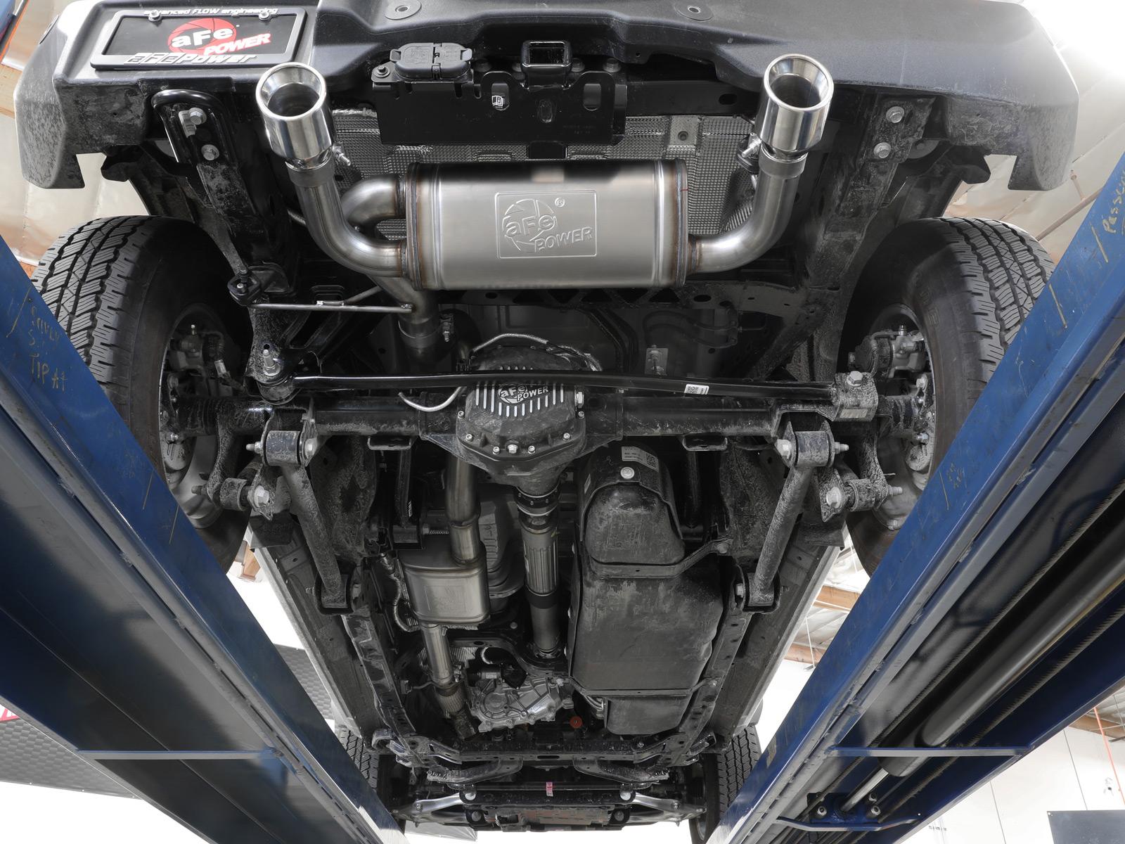 AFE 49-33138-P Vulcan 3" to 2.5" 304 Stainless Steel Cat-Back Exhaust System w/ Polished Tip (2021-2025 Bronco)