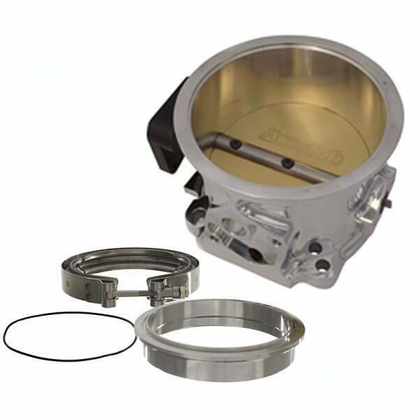 Accufab 105mm V-Band Throttle Body Kit - Polished (1986-1993 Mustang 5.0L) - F105VK