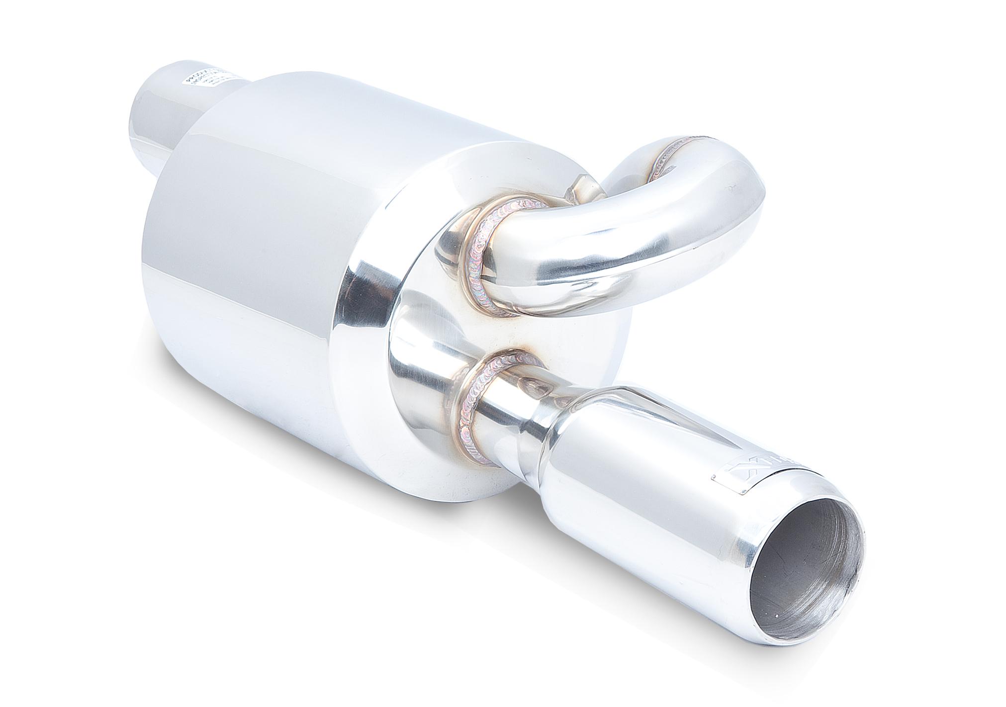 XForce 2.5 Twin Loop Round Muffler 3 OD Tip - S10-2.5
