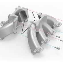 Holley Single Plane Split-Design Race Intake Manifold- GM LS1/LS2/LS6- Black.  - 300-256BK