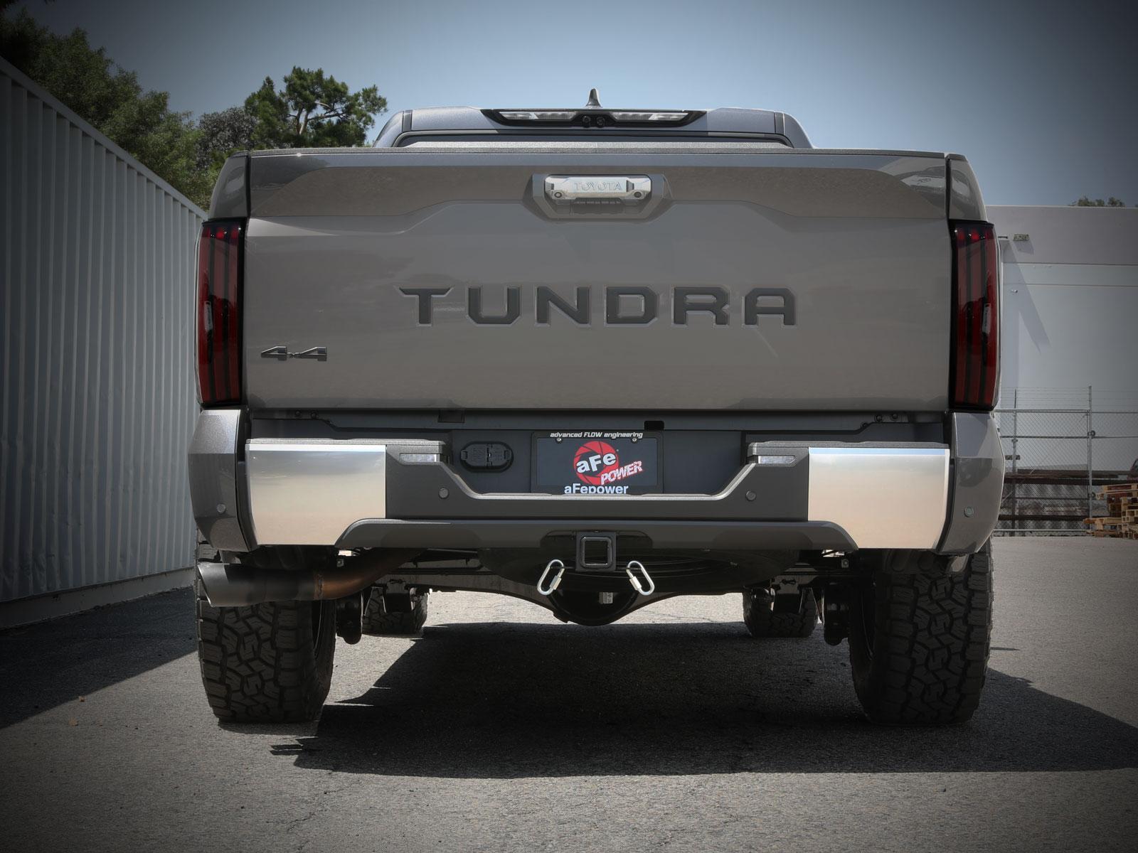 AFE Vulcan Series 2-1/2 IN to 3 IN Stainless Steel Cat-Back Exhaust System Black Toyota Tundra 2022 V6-3.5L (tt) - 49-36061-B