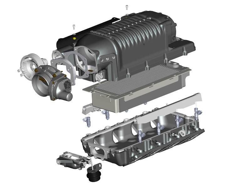 Whipple LSX Front Feed 2.9L Supercharger W175FF - Intercooled Hot Rod Kit - WK-1810B