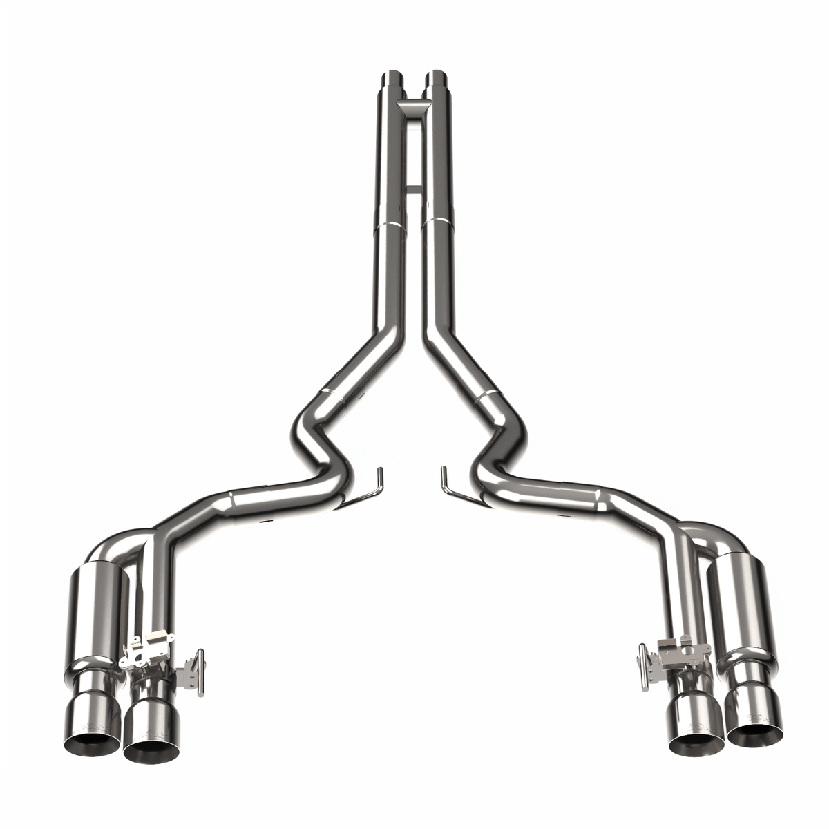Kooks 3" Active Shotgun Style Cat-Back (H) 2018-2026 5.0L Mustang w/Polished Tips - 11514500