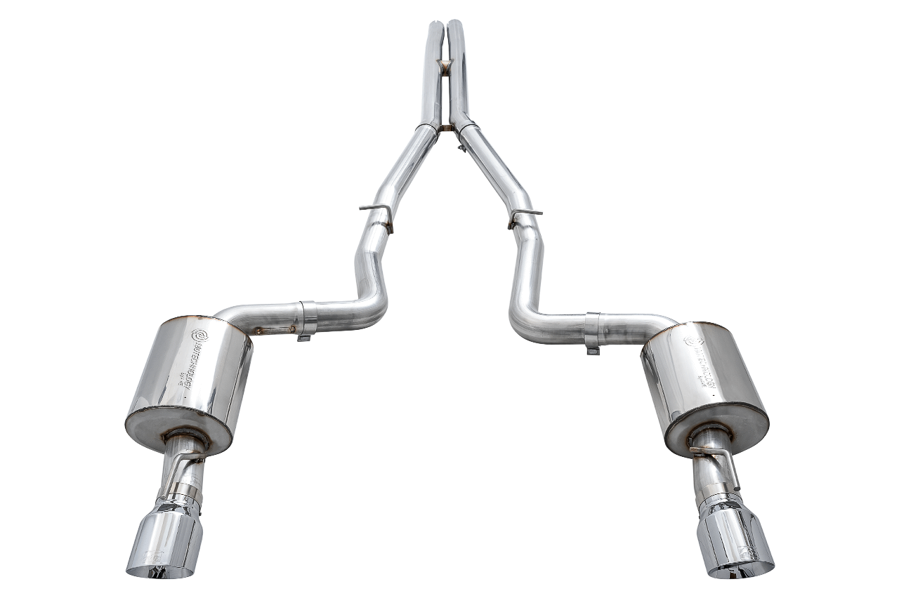AWE 3020-32056 AWE Touring Edition Exhaust - Non-Resonated, Silver Tips (2015-2020 Dodge Charger 6.4L / 6.2L SC)