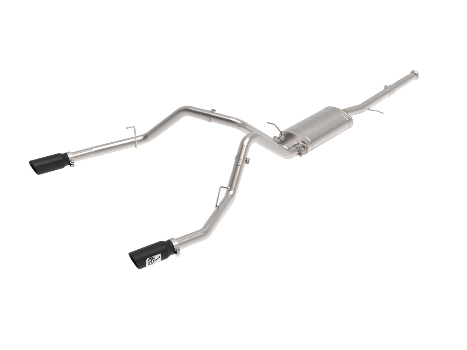 AFE MACH Force-Xp Cat-Back Exhaust System w/ Black Tip - 49-44135-B