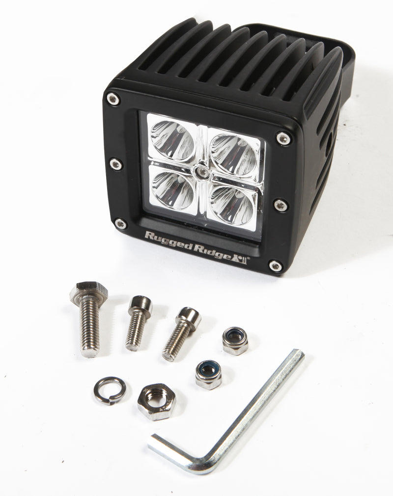 Rugged Ridge Light Kit 3 Inch Led Cube 16 Watt 840 Lumens - 15209.03