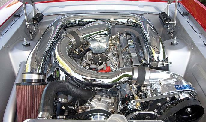 Procharger Small block Ford Serpentine High Output Intercooled Kit with D-1SC (12 rib) - 1FX222-D1SC-I