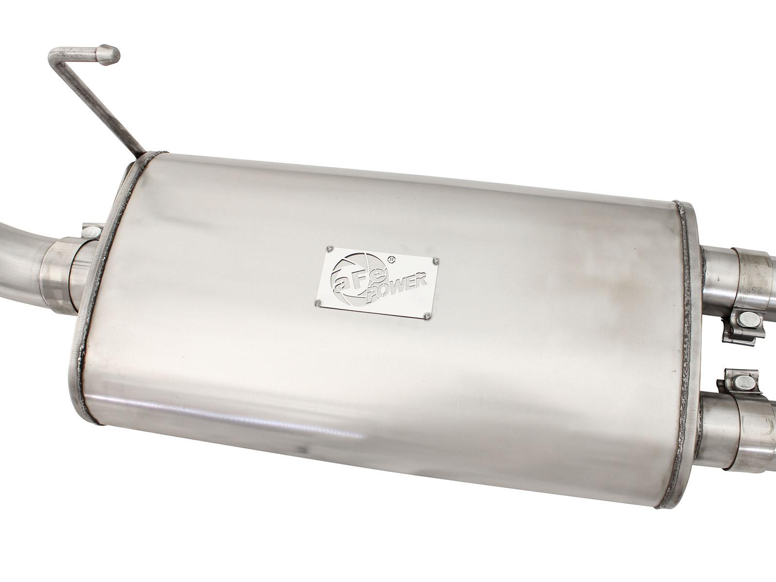 AFE MACH Force-Xp 3 IN 409 Stainless Steel Cat-Back Exhaust System w/Polished Tip (2005-2015 Xterra) - 49-46110-P