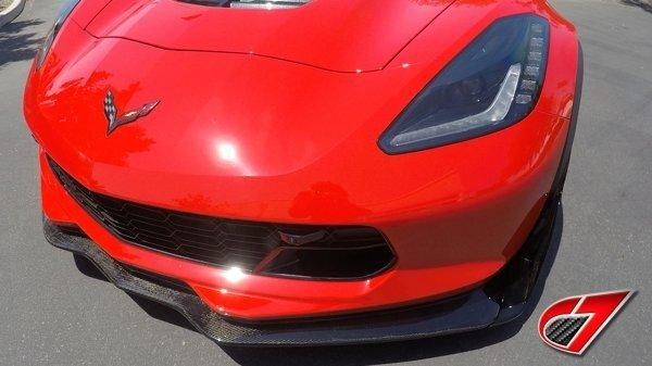 C7 Carbon C7Z-C7R-FS-CBF C7.R Style Carbon Flash Front Splitter (14-19 C7 Corvette)