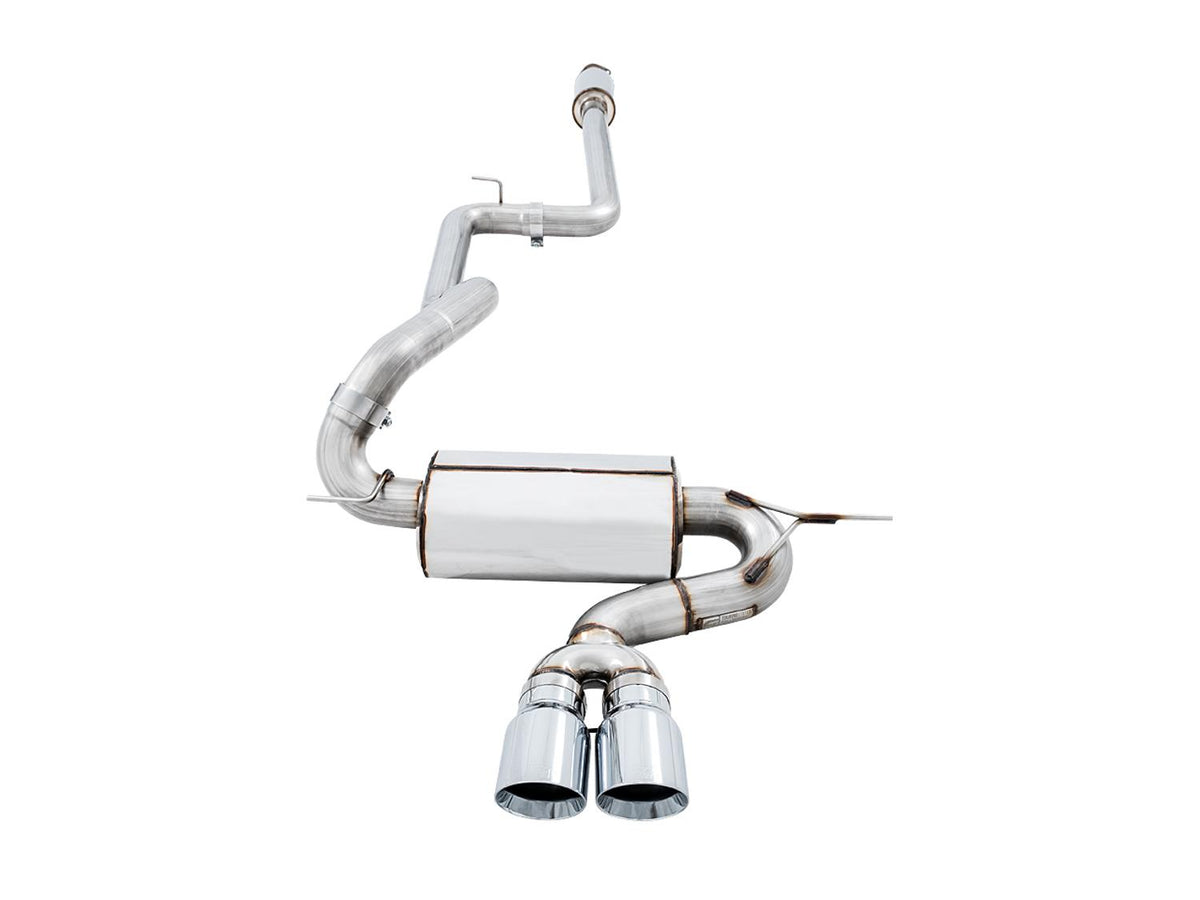 AWE 3020-32038 2013-2018 Focus ST Touring Edition Catback Exhaust with Chrome Silver Tips (Resonated)