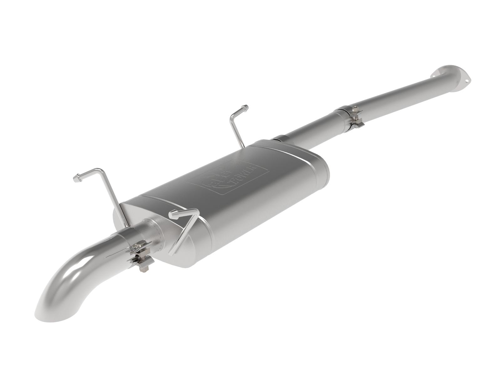 AFE ROCK BASHER 2-1/2 IN 409 Stainless Steel Cat-Back Exhaust System (Toyota Tacoma 16-20 L4-2.7L / V6-3.5L) - 49-46046