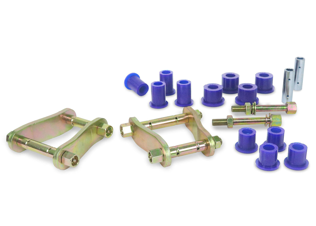 SuperPro Leaf Spring - Bushing and Greaseable Shackle/Pin Kit - KIT096SK