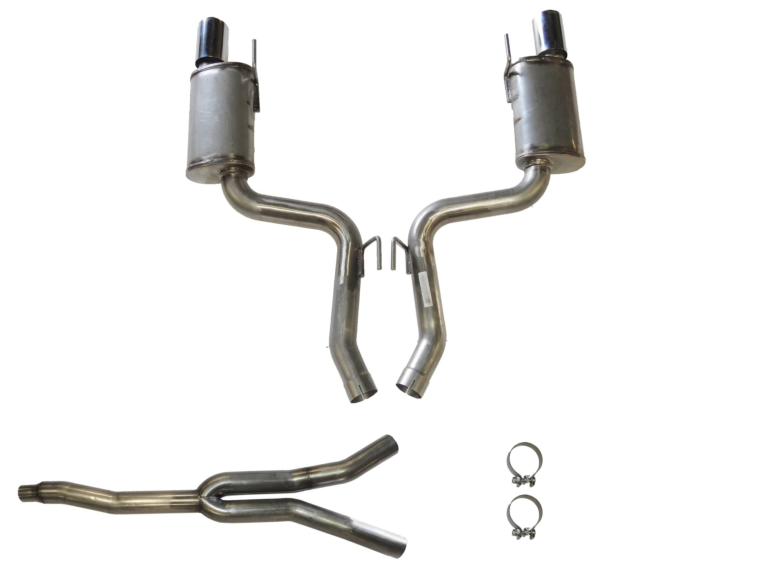 JBA 2015-2020 Mustang Eco-Boost Cat Back System 304SS (2015-2020 Mustang) - 30-2648