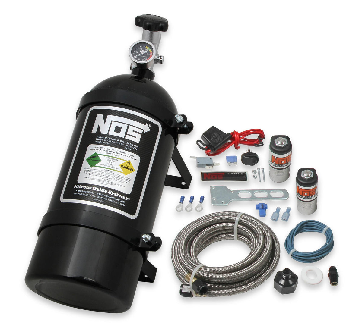 NOS  Powershot Wet Basic Nitrous Kit without Injector Plate - Black. - 05000BNOS