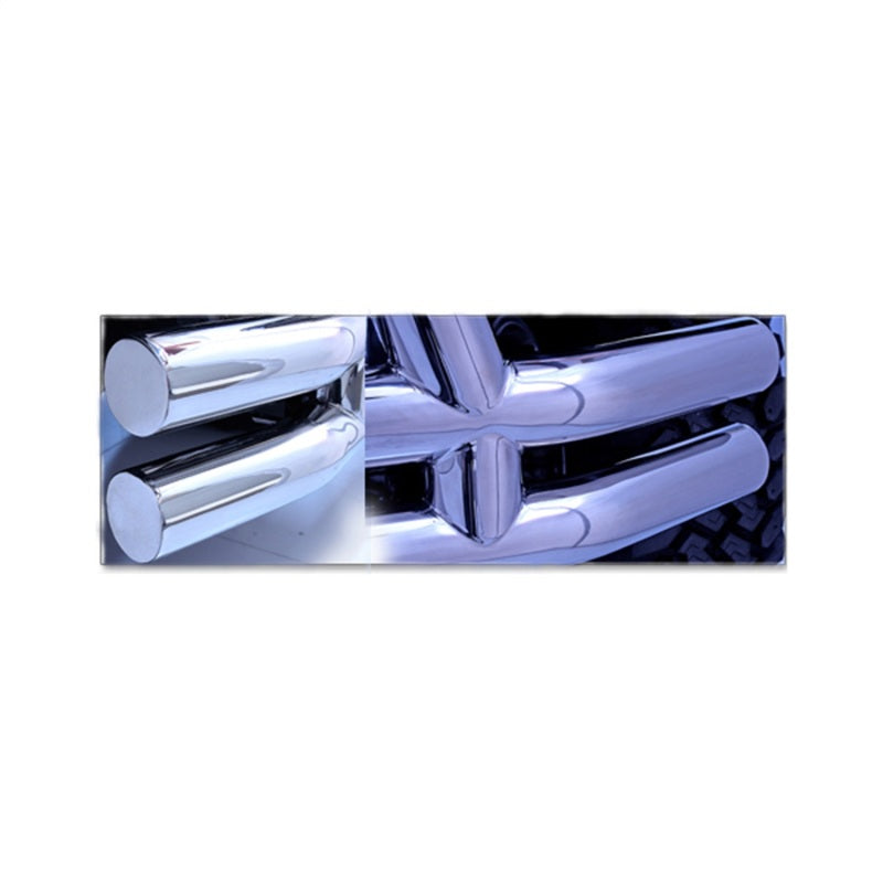 Rugged Ridge Double Tube Bumper Front 3 Inch Stainless Steel; 76-06 Cj/Yj/Tj - 11563.01